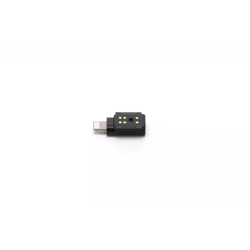 Garso adapteris DJI Mic 3 Mobile Phone Adapter (Lightning) – juodas, skirtas Apple įrenginiams
