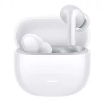 Belaidės ausinės Xiaomi Redmi Buds 8 Lite — balta, ANC, Bluetooth