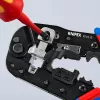 Knipex 97 51 13 kabelių presavimo įrankis, juoda, mėlyna, raudona