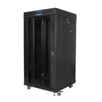 Rack spinta 19 colių 22U 600x600 mm juoda LANBERG FF01-6622-12BL