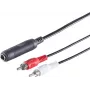 Garso kabelis ShiverPeaks 3-polių 6,3 mm į RCA (Cinch) 0,2 m, modelis 30521