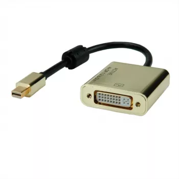Vaizdo kabelio adapteris ROLINE 12.03.3176 Mini DisplayPort į DVI-D 0,1 m