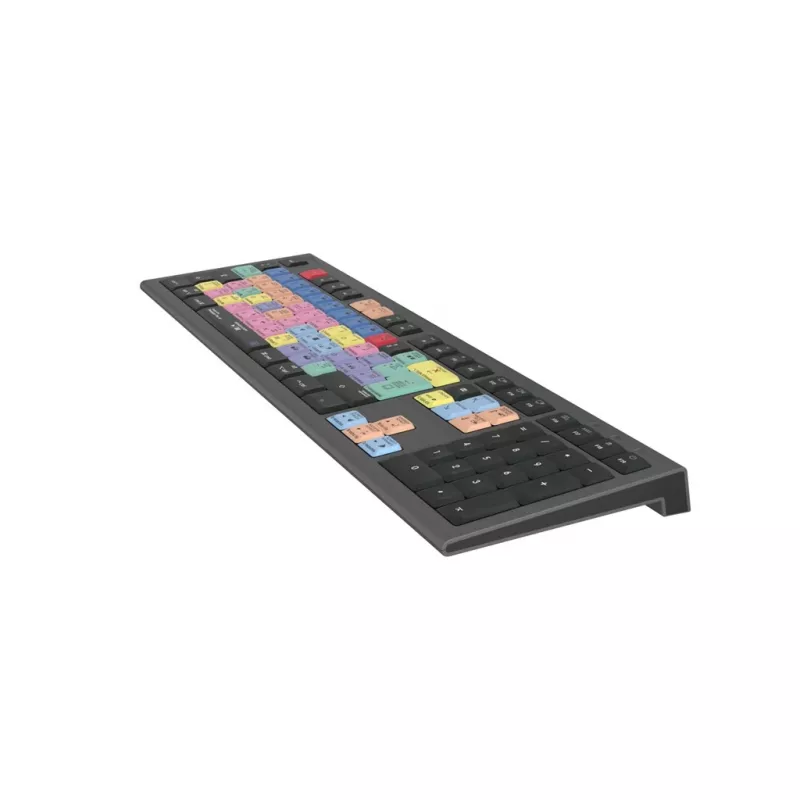 Logickeyboard Adobe Premiere Pro CC Astra 2 klaviatūra, universali USB, QWERTZ vokiškas išdėstymas, pilka