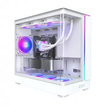 Korpusas Montech KING 15 PRO White – Micro ATX / Mini-ITX, Midi Tower