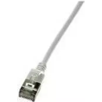 LogiLink SlimLine - Pataisos laidas - RJ-45 (M) į RJ-45 (M) - 1 m - SSTP, PiMF - CAT 6a - Ekranuotas, be halogenų, liejinis, su apsauga nuo užkabinimo - Pilka, RAL 7035