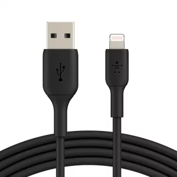 Belkin PVC USB-A – Lightning 3m Juoda