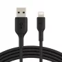 Belkin PVC USB-A – Lightning 3m Juoda