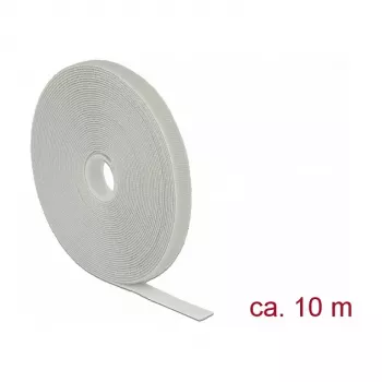 DeLOCK lipnusis užsegimas pilkas 13 mm 10 m 1 vnt.