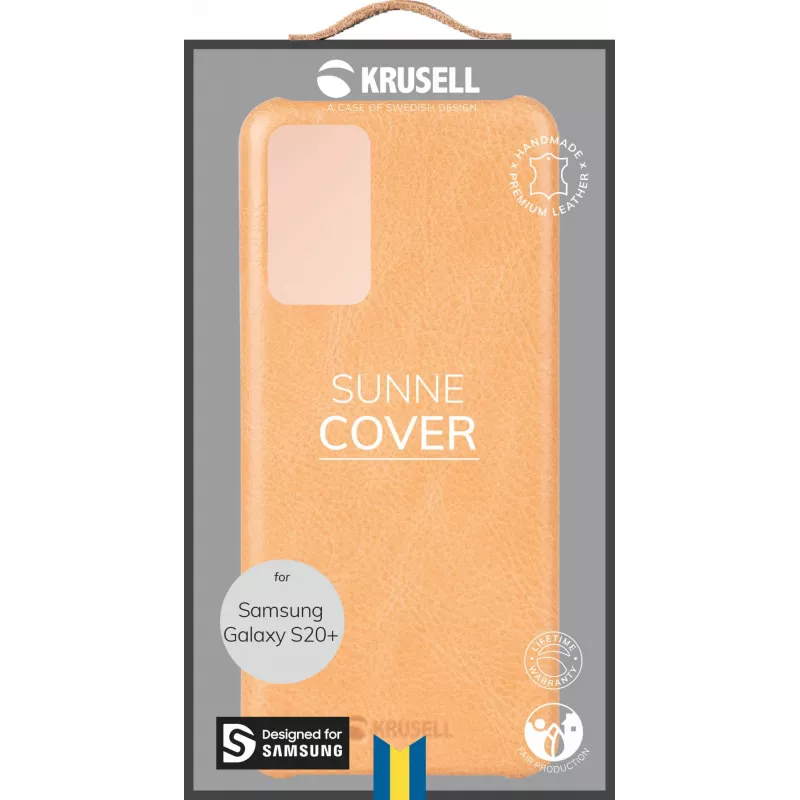 Dangtelis Krusell Sunne Samsung Galaxy S20+ 17 cm (6,7 colio) Smėlio spalvos