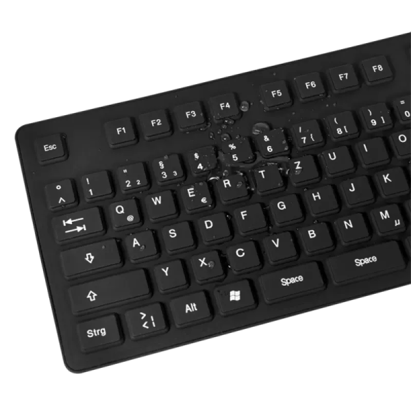 LogiLink ID0019A lanksti USB klaviatūra, QWERTZ, vokiškas išdėstymas, juoda