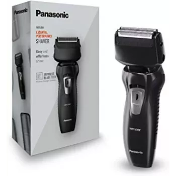 Foilinis skustuvas Panasonic ES-RW31 – 2 peiliukai, šlapiam ir sausam skutimui, juodas, 30 min veikimo laikas