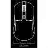 Žaidimų pelė Keychron M3 Right-hand RF Wireless + Bluetooth Optical 26000 DPI balta
