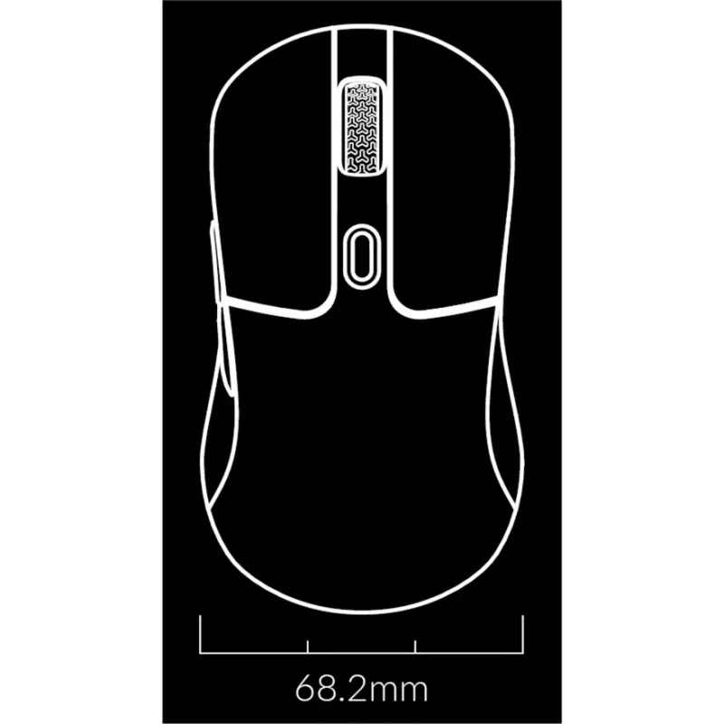 Žaidimų pelė Keychron M3 Right-hand RF Wireless + Bluetooth Optical 26000 DPI balta