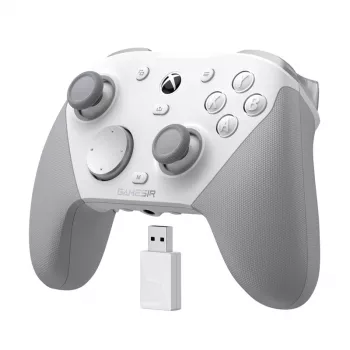 Žaidimų pultas GameSir G7 PRO Mech White – laidinis/belaidis, ergonomiškas išdėstymas