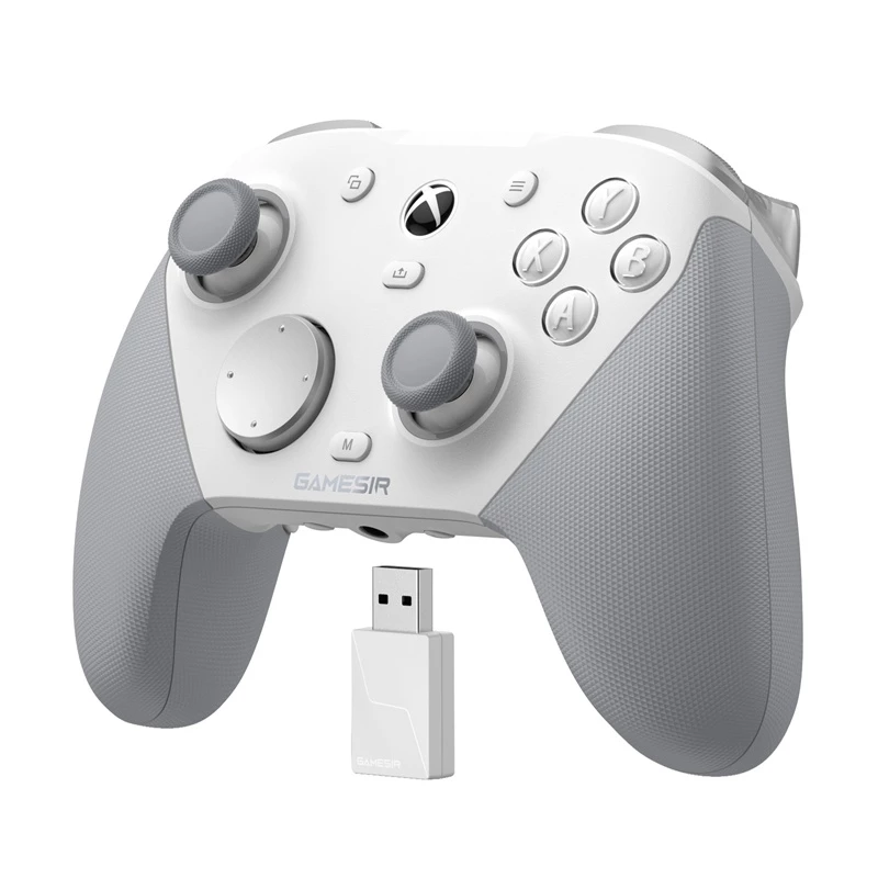 Žaidimų pultas GameSir G7 PRO Mech White – laidinis/belaidis, ergonomiškas išdėstymas