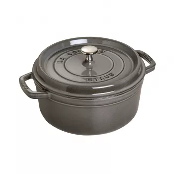 Staub 40509-312-0 puodas 5.25 L apvalus Graphite, pilkas