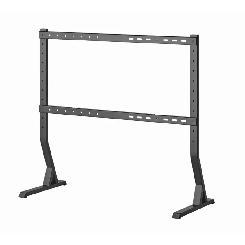 Ant grindų TV stovas GEMBIRD TVS-D90F-01 45–90 colių televizoriams, plieninis, fiksuoto aukščio, VESA 200x200–800x400, maks. apkrova 60 kg, 970×800×525 mm
