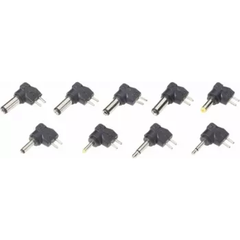 Adapterių rinkinys Voltcraft 9ZC7 — 9 vnt.: 2 lizdiniai adapteriai ir 7 žemos įtampos adapteriai