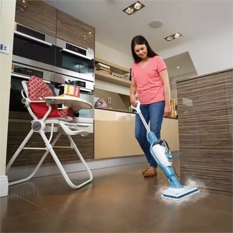 Garinis šluotuvas Black & Decker FSMH1351SM-QS — 1300 W, 0,5 l bakelis, 6 m laidas, 9-in-1 kietoms grindims