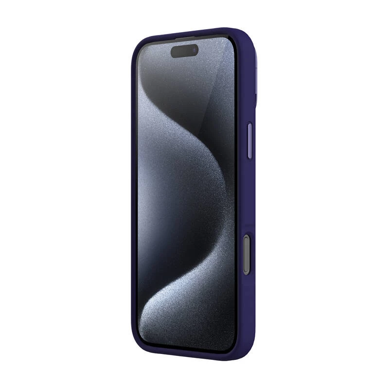 Dėklas Nillkin LensWing Magnetic iPhone 16 Pro Max — violetinis, magnetinis tvirtinimas, tikslūs išpjovimai