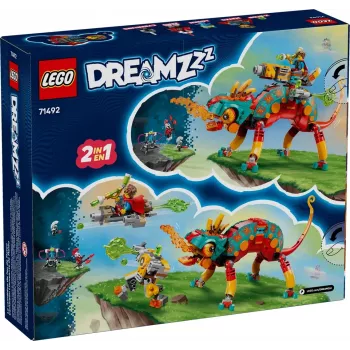 Statybinis žaislas LEGO 71492 Dreamzz Mateo ugninis chameleonas, plytelių modelis kūrybiškam konstravimui