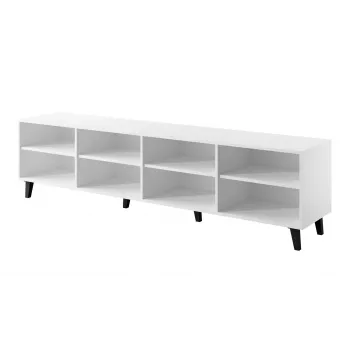 TV spintelė cama meble ASTI 200×42×52 cm balta matinė