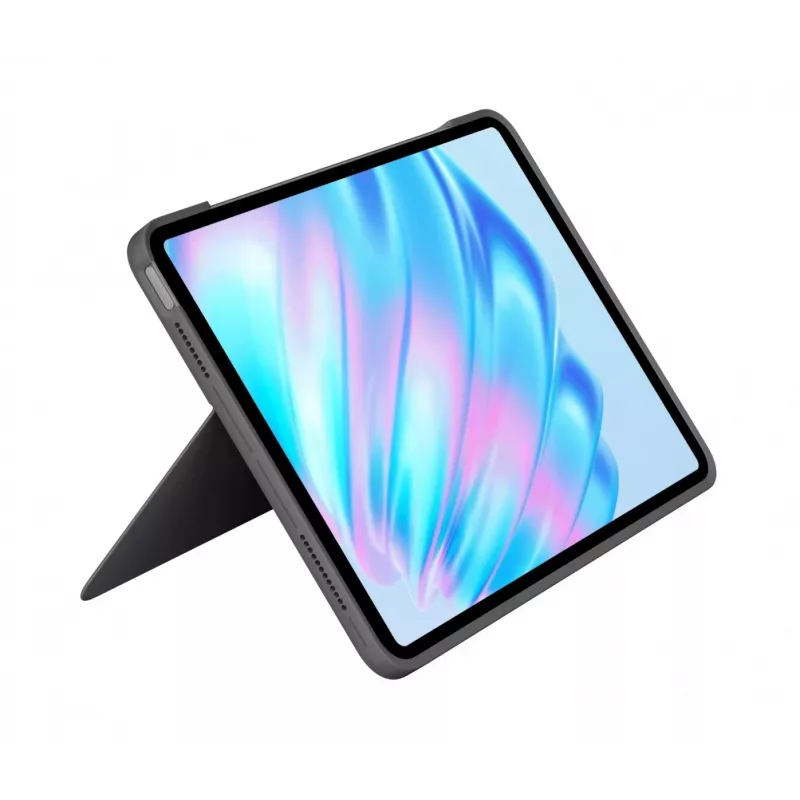 Logitech Combo Touch klaviatūros dėklas QWERTY US International pilka su valdymo kilimėliu