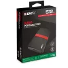 SSD nešiojamas Emtec 512GB USB Type-C 3.2 Gen 1 juoda raudona X200