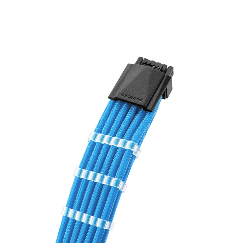 CableMod C-Series PRO ModMesh 12VHPWR į 3x PCI-e laidas, skirtas Corsair - 60 cm, šviesiai mėlynas