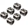 EK Water Blocks EK-Quantum Torque 6-Pack HDC 12 Torx veržliarakčio galvutė sidabrinė 1/4 colio 6 vnt.