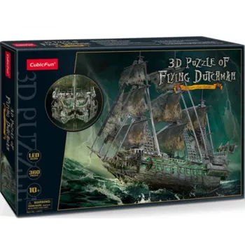 3D LED dėlionė „Flying Dutchman“ modelis L526H, No name – surinktas apšviestas modelis
