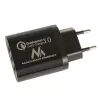 USB sieninis įkroviklis MACLEAN MCE479B – 3x USB prievadai, 18 W bendra galia, kompaktiškas