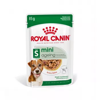 Šlapias šunų ėdalas Royal Canin Mini Ageing 12+ suaugusiems sėti 85 g – mažos veislės, paukštiena, senjorams