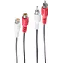 Audio kabelis ShiverPeaks BS40202 1,5 m 2xRCA vyriškas juodas