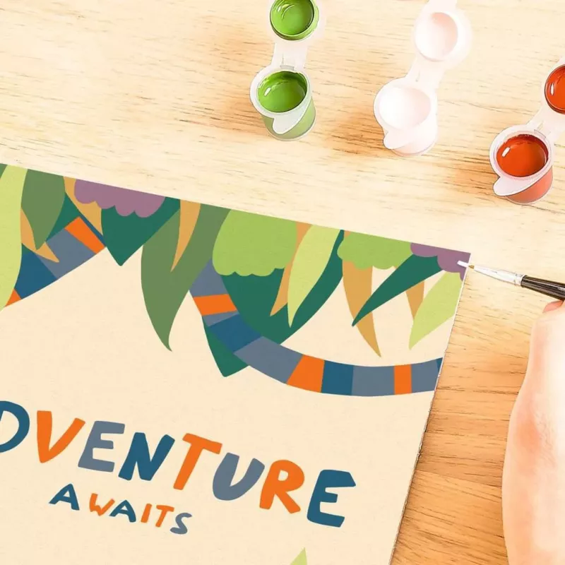 Piešimo rinkinys pagal skaičius Ravensburger CreArt „Hello New Adventure“ 23904