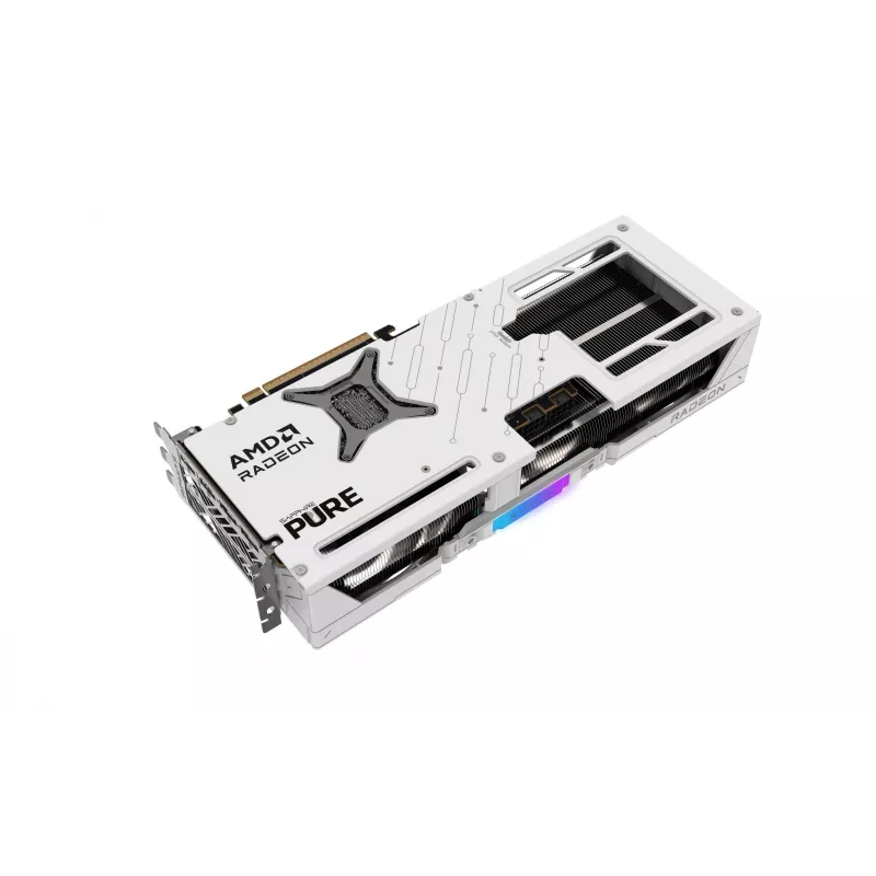 Vaizdo plokštė Sapphire Radeon RX 9070 XT — 16 GB GDDR6, PCIe 5.0, 256 bit, 320 mm, 3 lizdai, balta