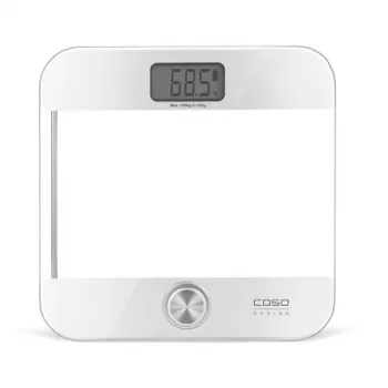 Svarstyklės elektroninės Caso Body Energy Ecostyle 03416 — max 180 kg, tikslumas 100 g, balta/pilka