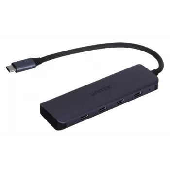 UNITEK uHUB Q4 USB-C 4 prievadų USB 3.2 Gen 1 5000 Mbit/s pilkas