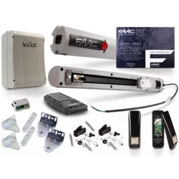 Vartų pavara FAAC Handy FDS 24V komplektas dvigubiems varstomiems vartams iki 5,4 m