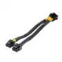 Adapterinis maitinimo laidas procesoriui Akasa 8-pin į dvigubą 4+4-pin (AK-CBPW35-20)