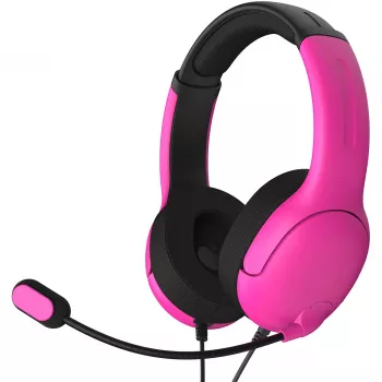 PDP PS5 ir PC NEBULA ULTRA VIOLET AIRLITE LAIDINĖ AUSINĖ, Laidinė, Žaidimų, Ausinė, Juoda, Rožinė