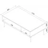 PALAZZO BIS table/latrine 110x60x40 baltas matinis