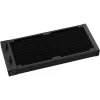 Skysčio aušinimo komplektas DeepCool LQ240 – 240 mm radiatorius, 2×120 mm PWM ventiliatoriai, RGB, žarna 41 cm, aliumininis radiatorius, juodas