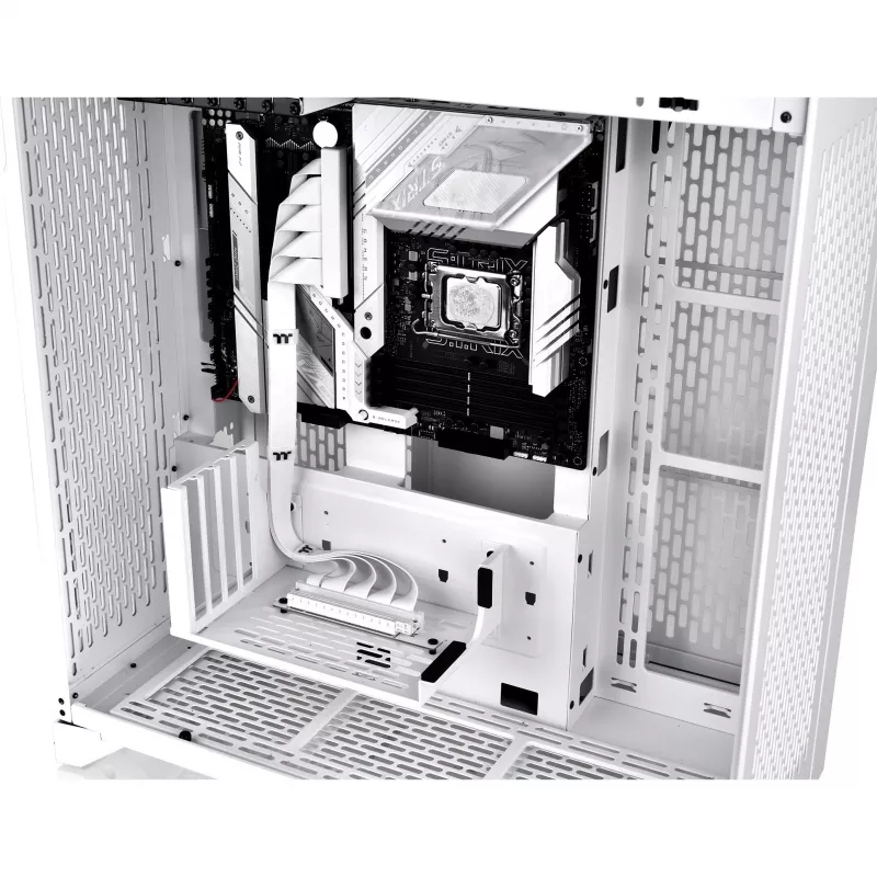 Thermaltake PCI-E 4.0 Dual 90 laipsnių riser kabelis, 40 cm, baltas (AC-077-CO6OTN-C1)