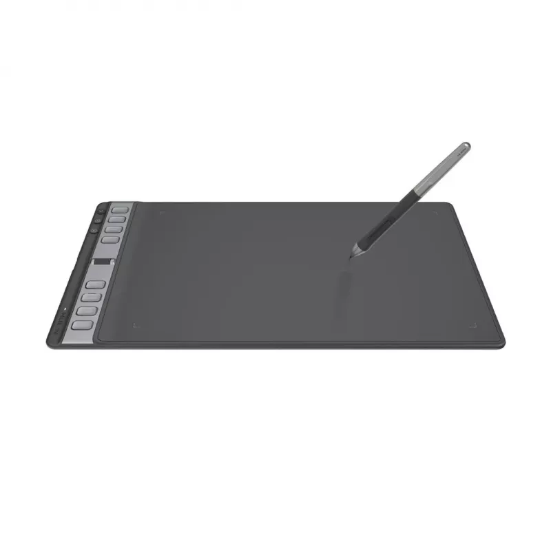 Huion Inspiroy 2L H1061P grafinis planšetinis kompiuteris piešimui, 266,7 x 166,7 mm (10,5 x 6,56 colio) aktyvi zona, 8192 slėgio lygiai, juodas
