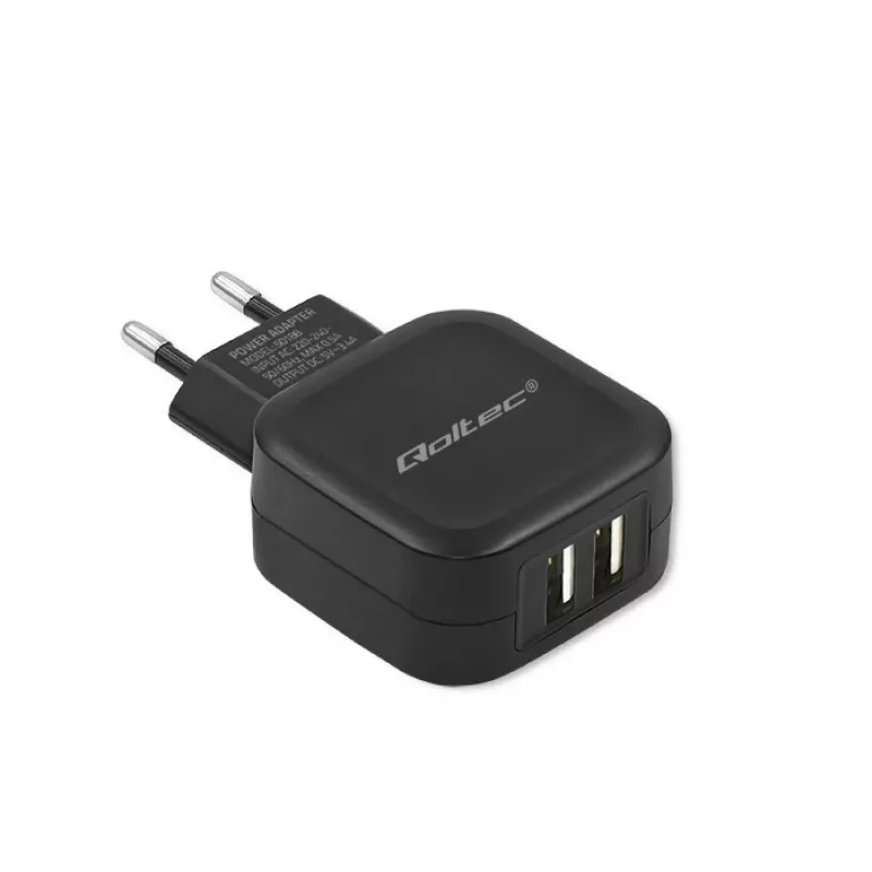 Qoltec 50188 universalus įkroviklis nešiojamam kompiuteriui, išmaniajam telefonui, išmaniajam laikrodžiui, planšetei, telefonui, universalus Juodas AC, DC vidaus