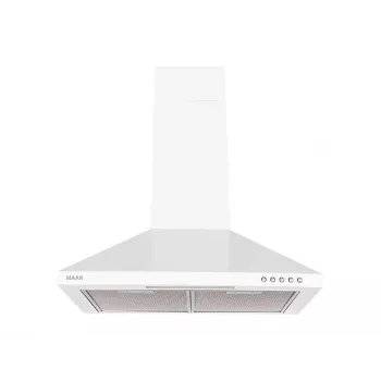 Gartraukis MAAN VELA 2 50, 496 mm, aliumininis riebalų filtras, 315 m³/h, 3 greičiai, 50–58 dB, baltas