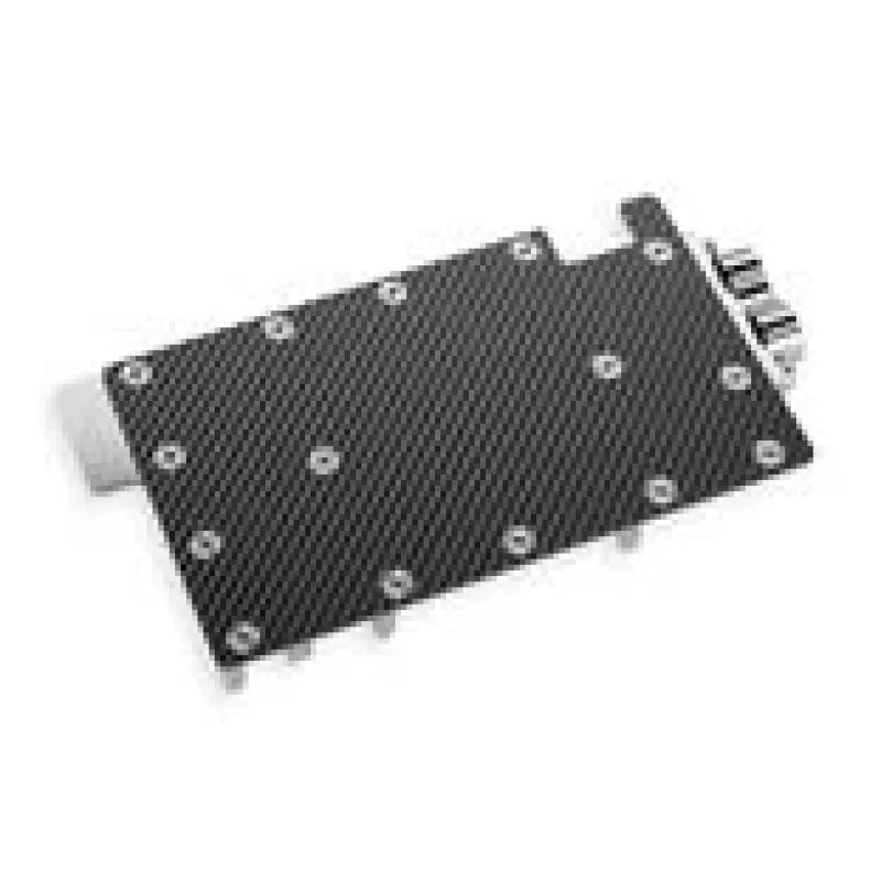Alphacool 10261 Aliuminio chromo vario juoda galinė plokštė 95,7mm