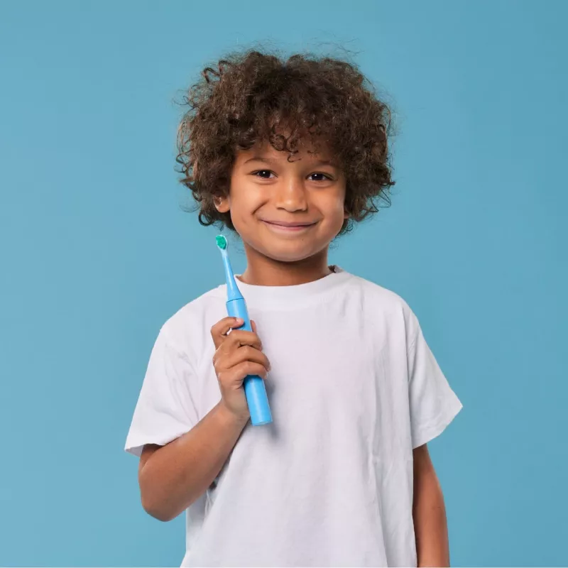 happybrush EcoVibe Kids Paw Patrol atsarginiai šepetėlių antgaliai, mėlyni, 3 vnt.