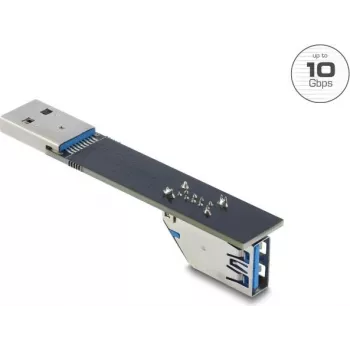 USB Type-A lyties keitiklis DELOCK 67422, Type-A į Type-A, juodas